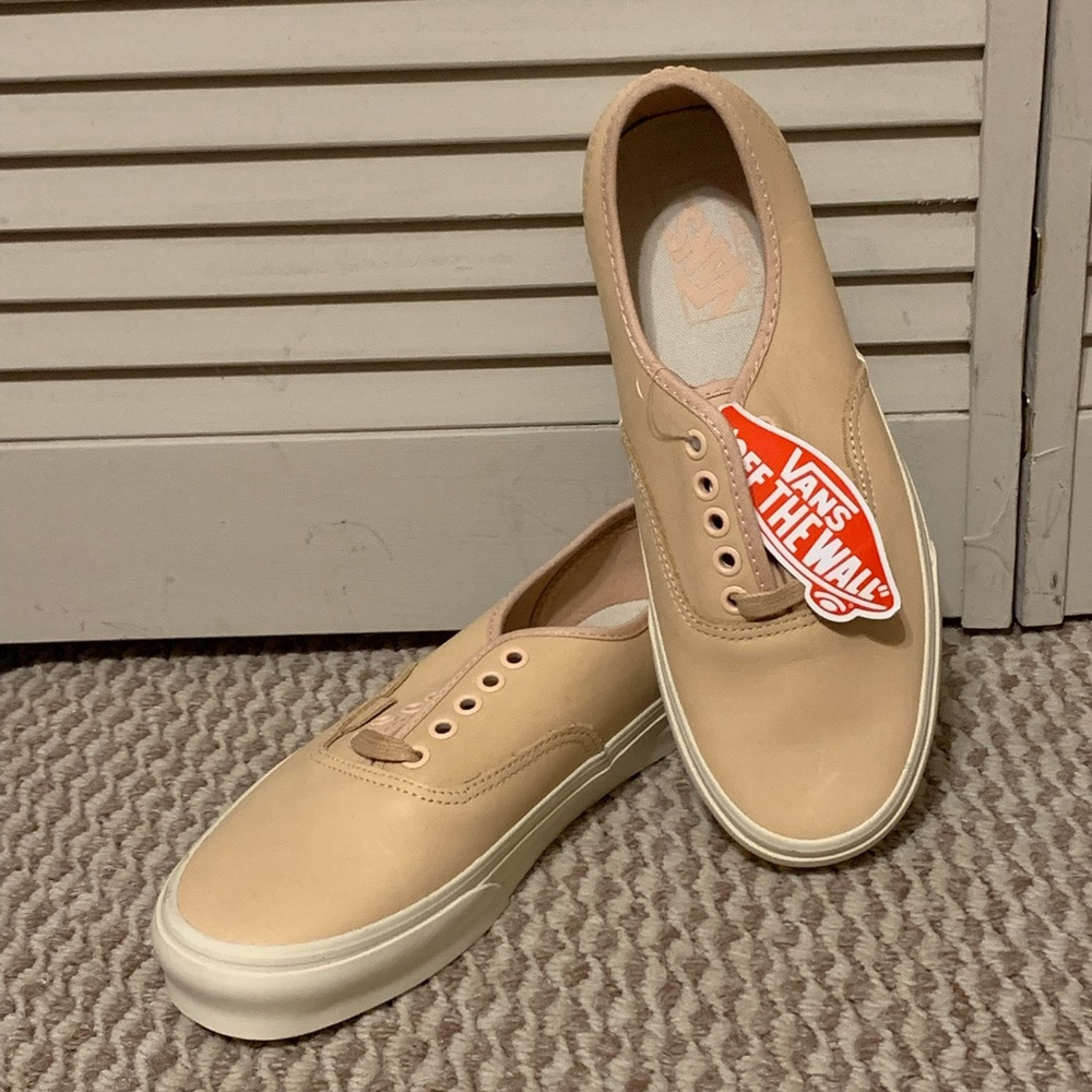 *New* Vans Nude Leather Sneakers